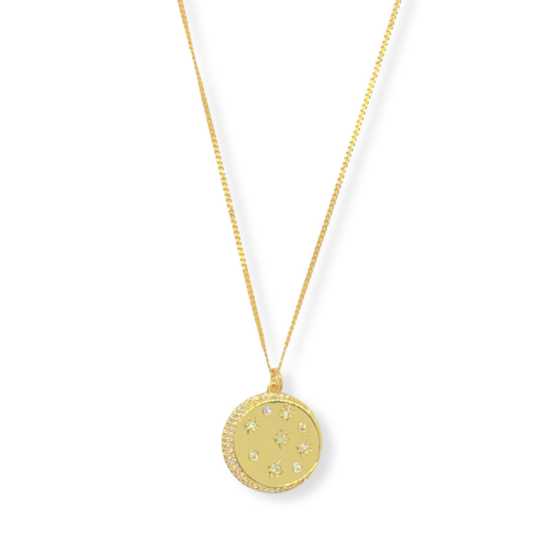 MOON & STARS COIN necklace