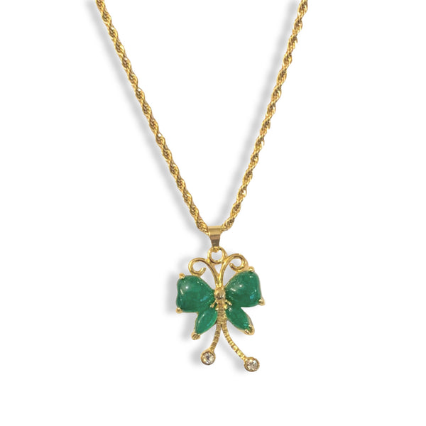 BUTTERFLY II JADE necklace