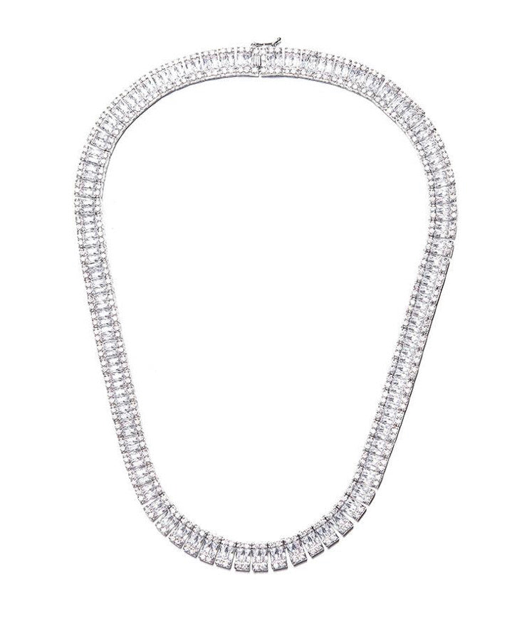 CRYSTAL BAGUETTE necklace