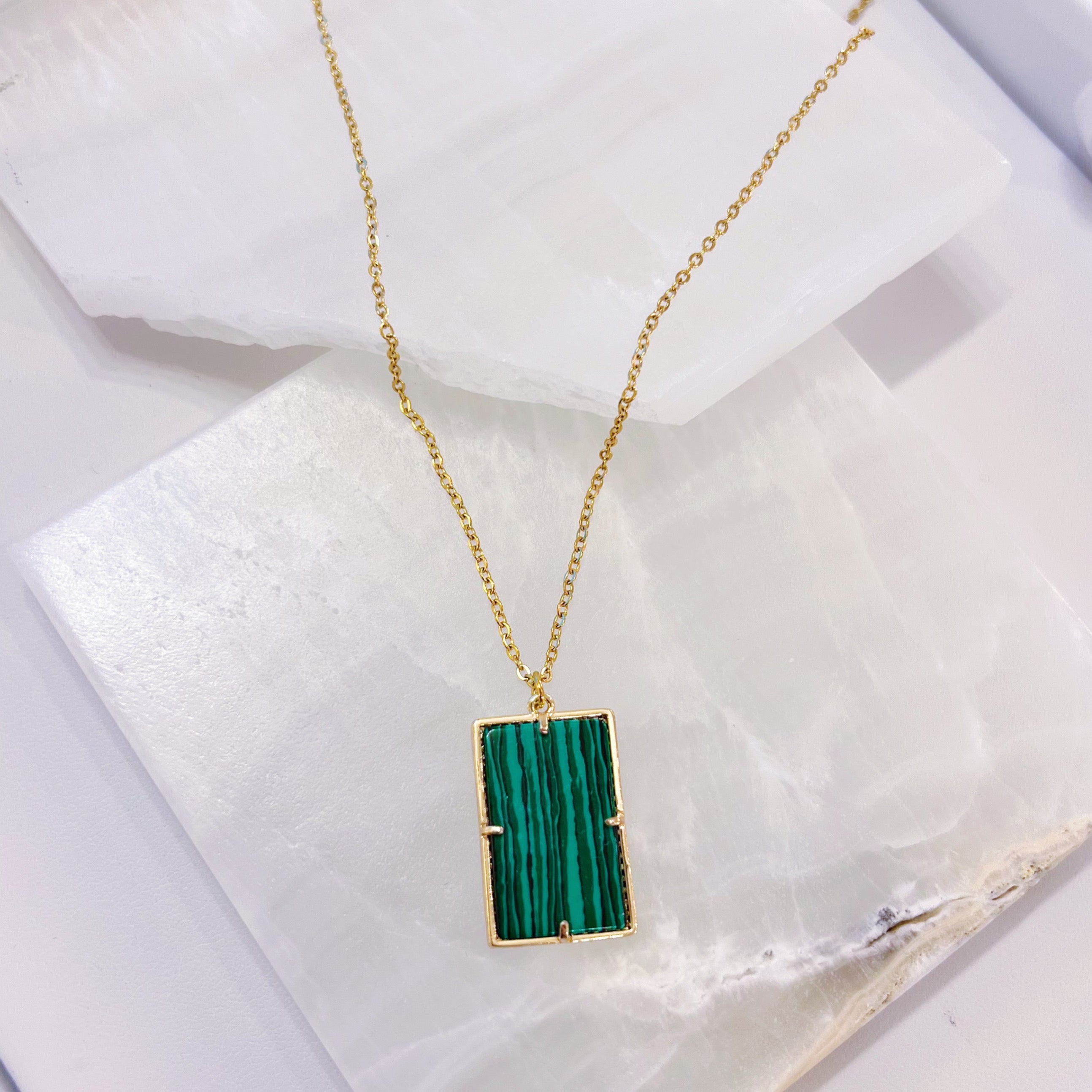 MOON & SUN MALACHITE necklace