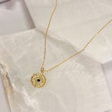 EVIL EYE COIN MINI necklace