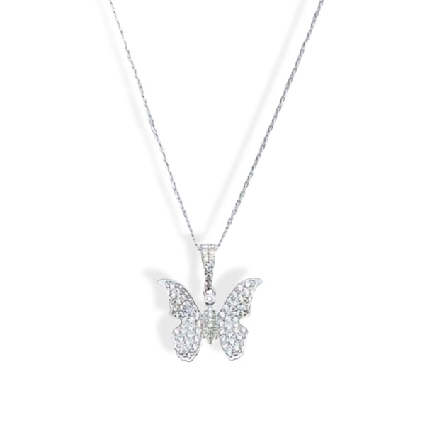 BUTTERFLY PAVE necklace