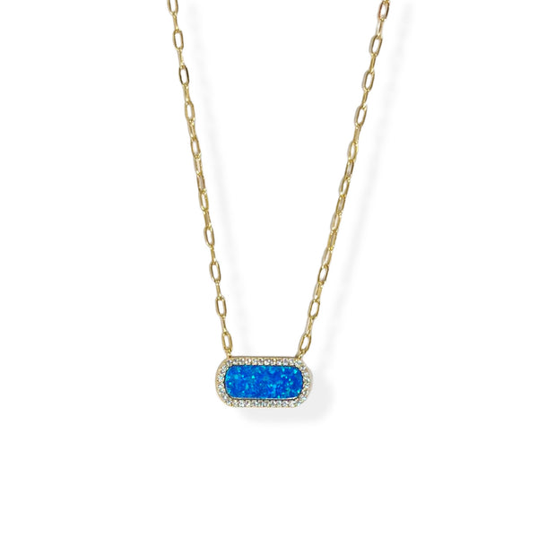 BLUE OPAL necklace