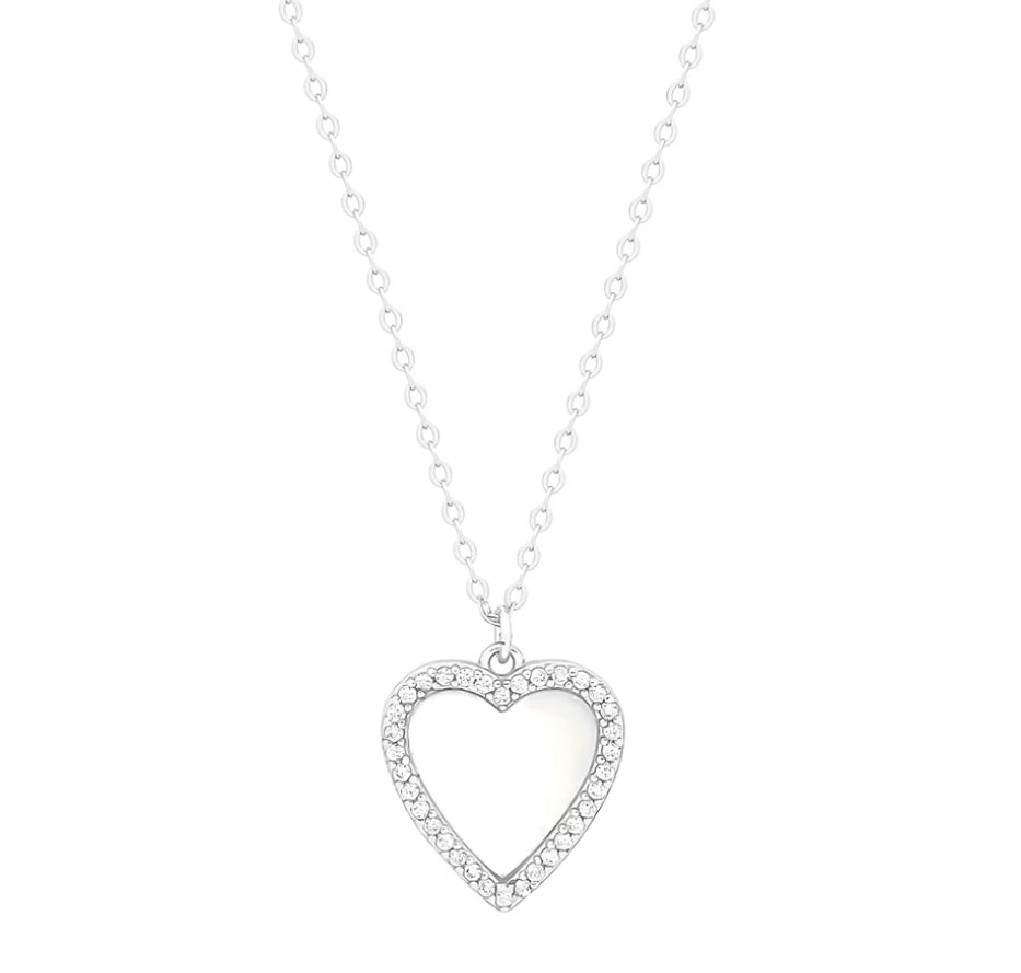 HEART MOTHER OF PEARL necklace