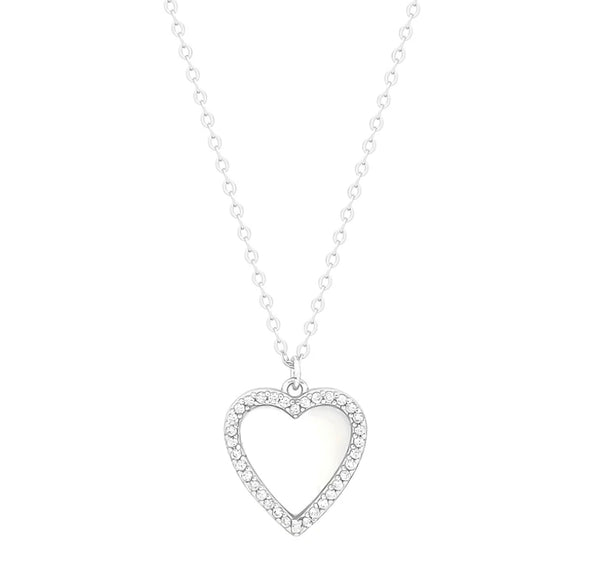 HEART MOTHER OF PEARL necklace