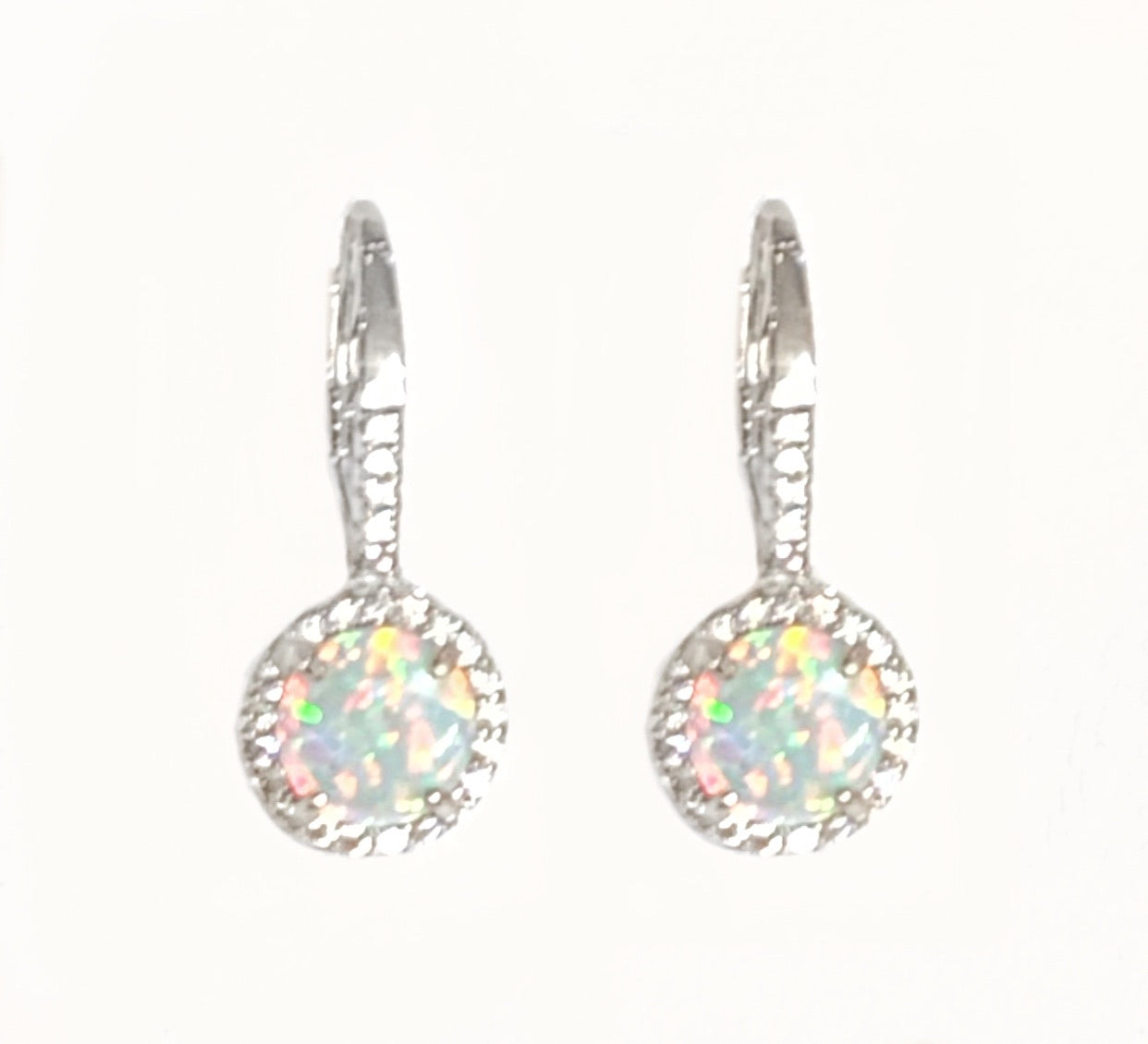 OPAL HUGGIE earrings