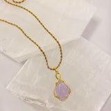HAYA TEARDROP LAVENDER necklace