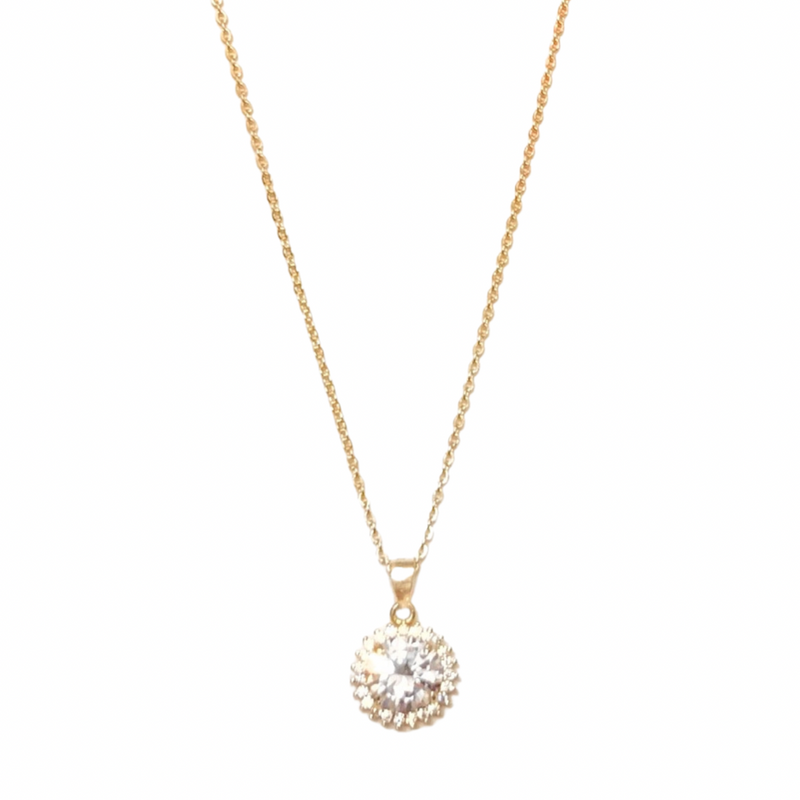 GOLD HALO STUD necklace