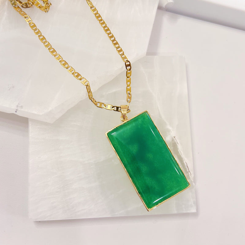 REVERSIBLE DRAGON JADE necklace