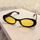 BLACK AND YELLOW CHER sunglasses