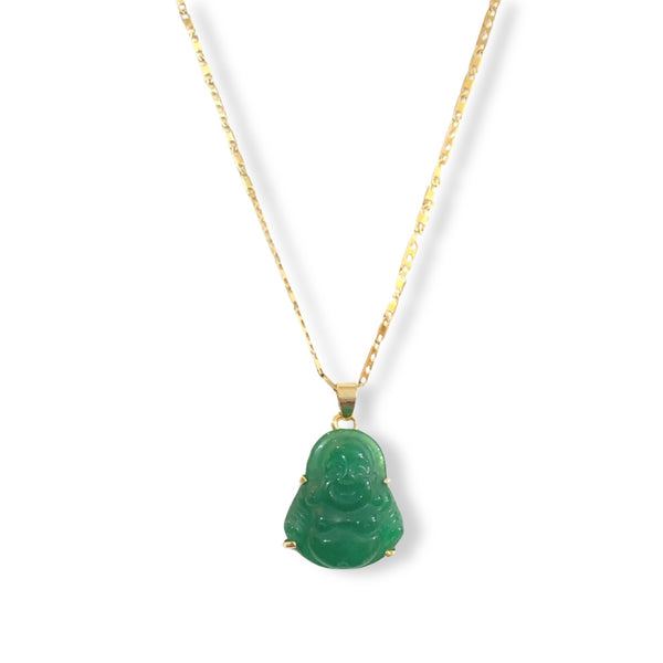 GOOD LUCK BUDDHA JADE MINI necklace