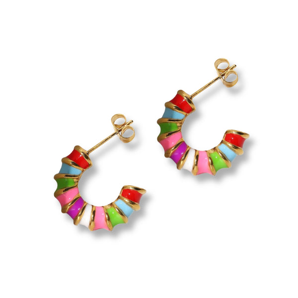 MULTI COLOR HOOP earrings