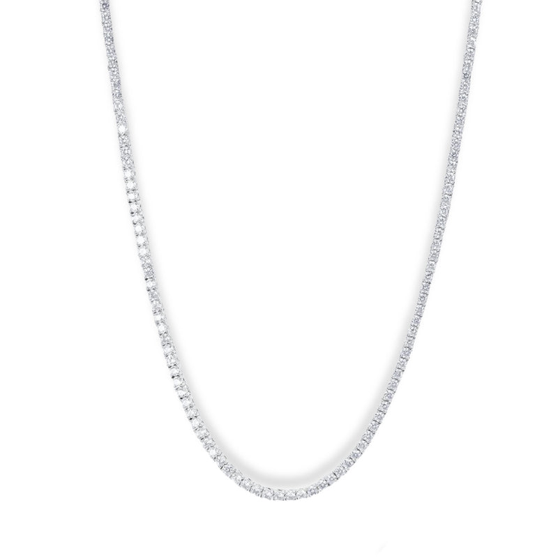 3MM STERLING SILVER TENNIS necklace