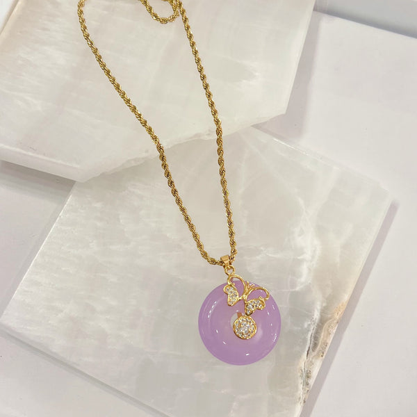 Authentic Louis Vuitton Pendant Lavender - Necklace – Boutique