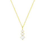 THREE STONE necklace