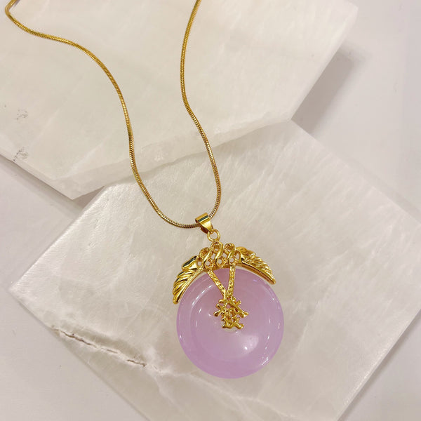 RICH CIRCLE LAVENDER necklace