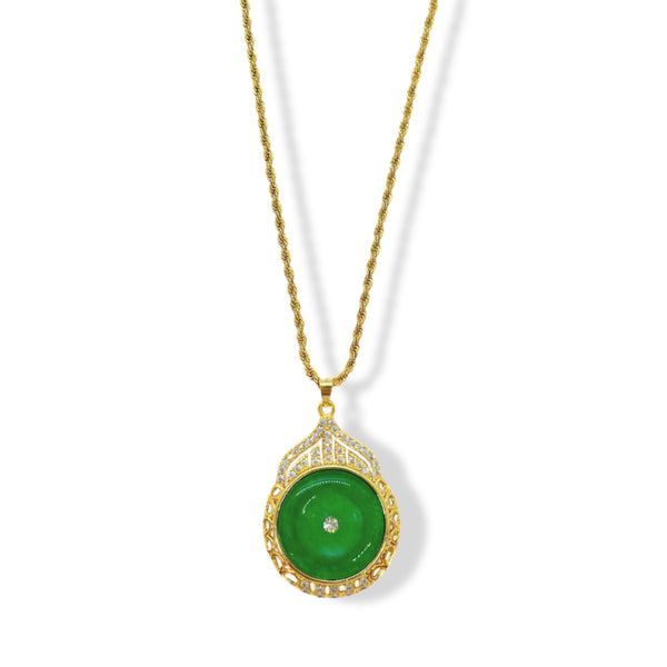 AZAMI CIRCLE JADE necklace