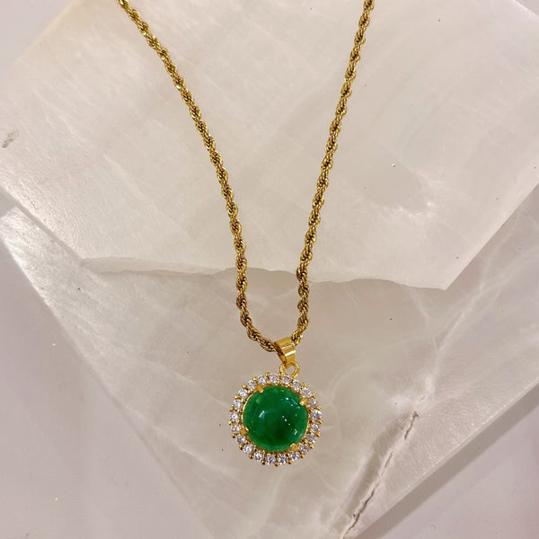 KIMI CIRCLE JADE MINI necklace