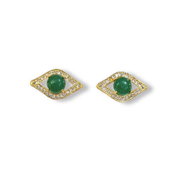 JADE EYE STUD earrings