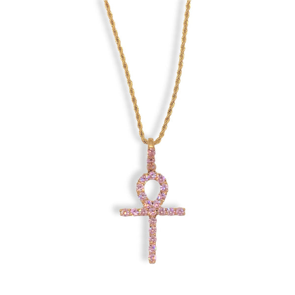 PINK ANKH necklace