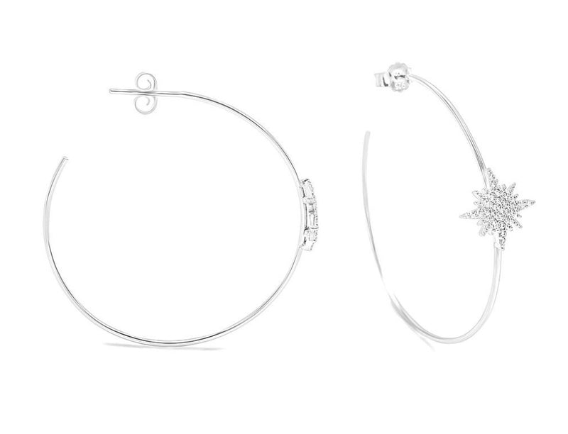 STARBURST HOOP earrings
