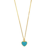 TEAL HEART SUPER MINI necklace