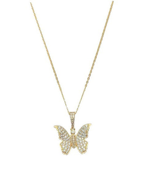 BUTTERFLY PAVE necklace