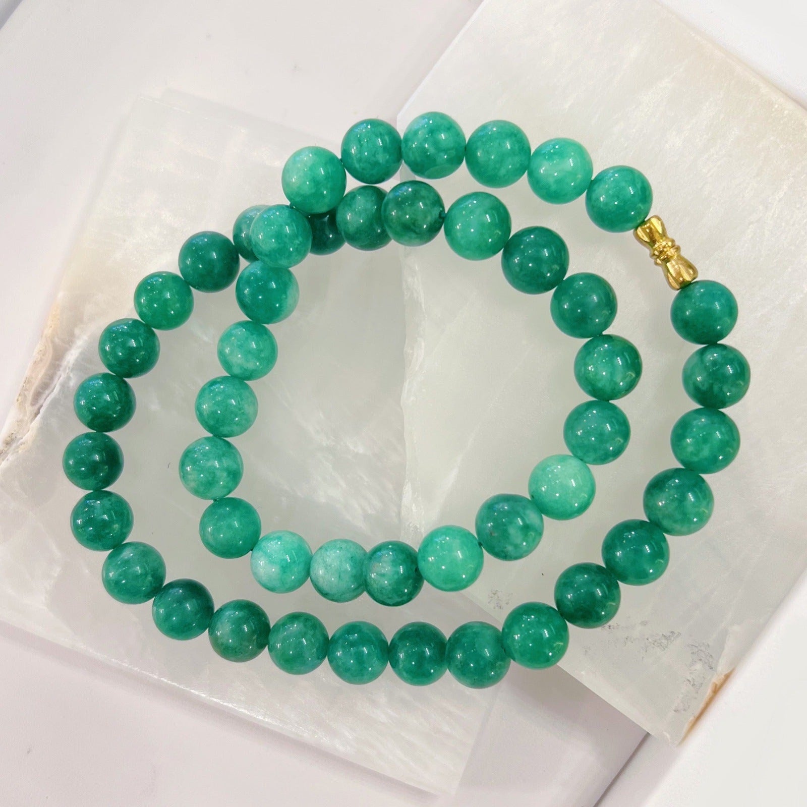 10MM PURITY JADE BEADED necklace