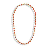 RED EVIL EYE BEADED necklace