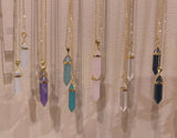 CLEAR QUARTZ AMULET necklace