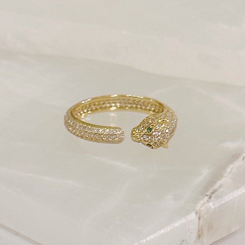 GOLD PANTHER ring