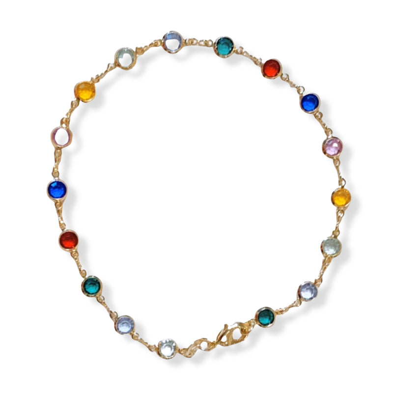 JEWEL CIRCLE COLOR anklet