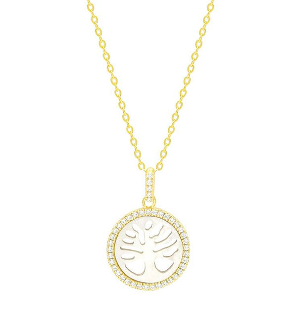 MOTHER OF PEARL TREE OF LIFE necklace
