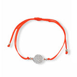 CRYSTAL CIRCLE RED STRING bracelet