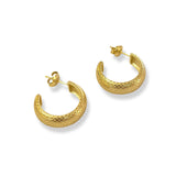 ANASTASIA TEXTURED HOOP earring