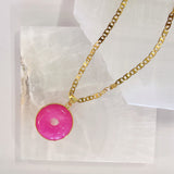 MARI CIRCLE FUCHSIA necklace