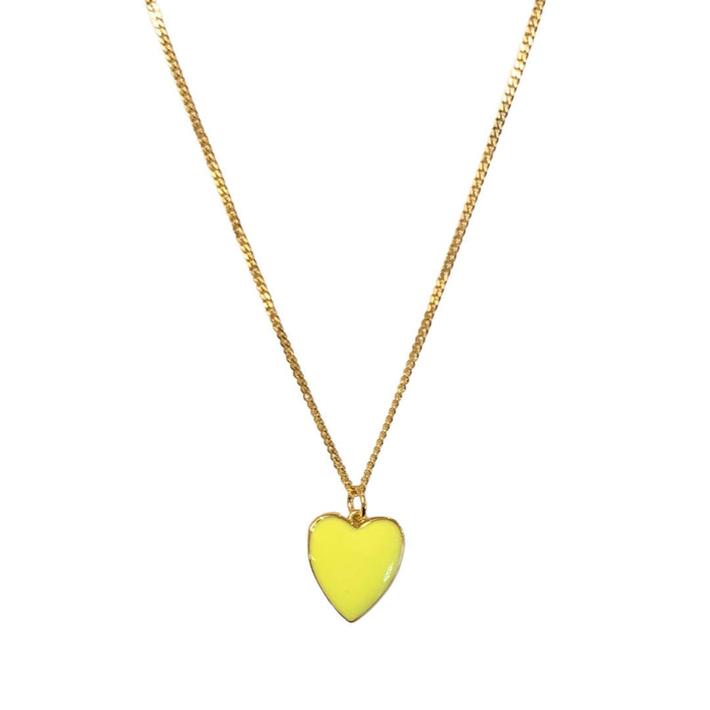 YELLOW HEART MINI necklace