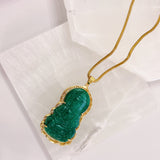SACE KWAN YIN JADE necklace