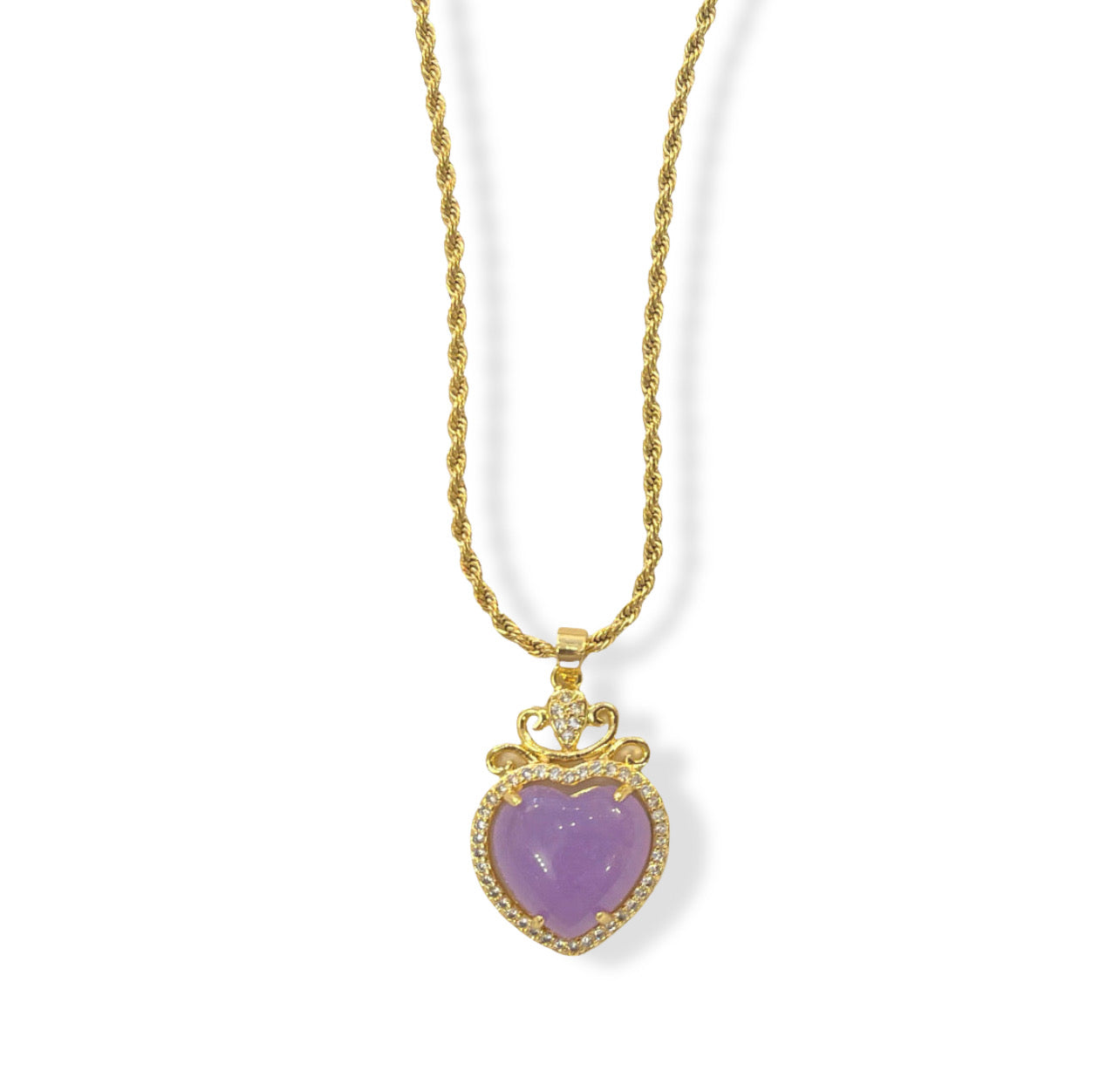 ROYAL HEART LAVENDER necklace