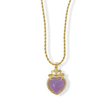 ROYAL HEART LAVENDER necklace