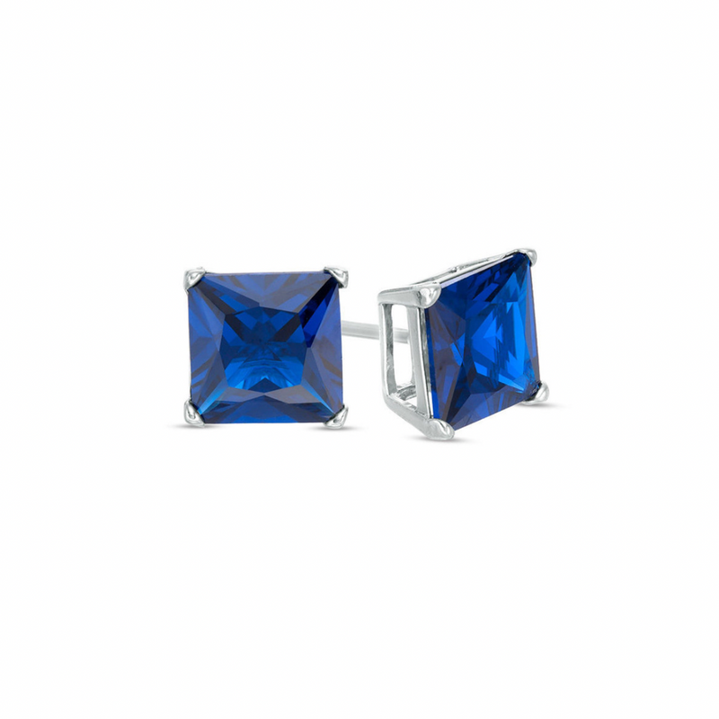 BLUE SAPPHIRE STUD earrings