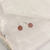 SMOKEY QUARTZ STUD earrings