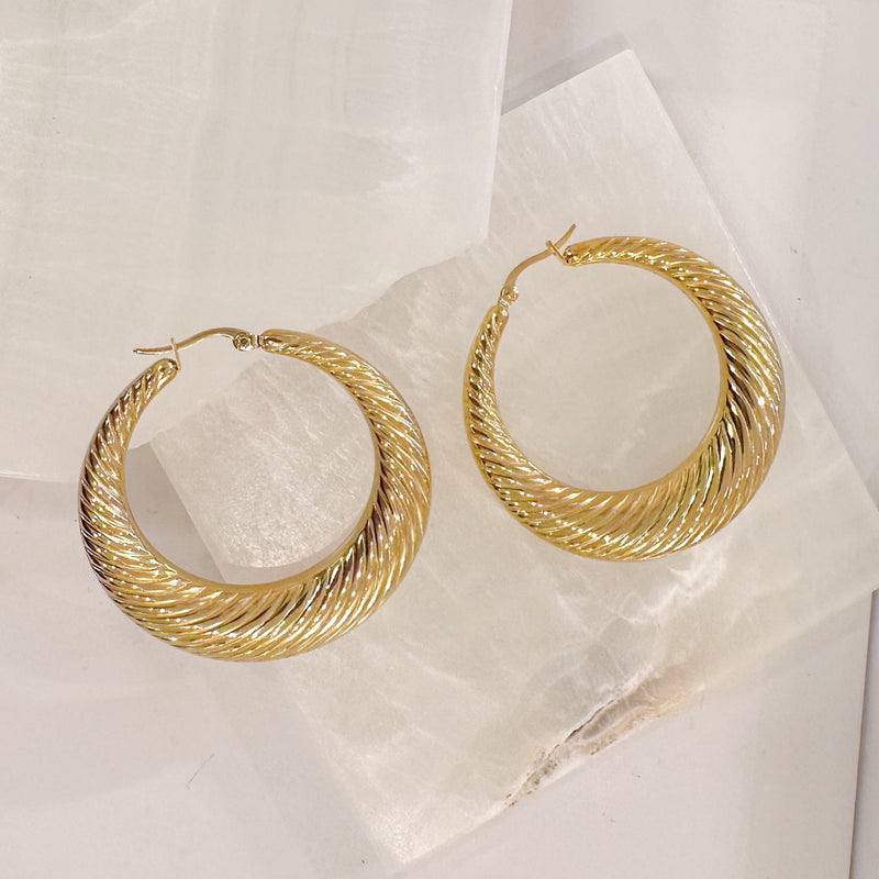 LARGE CATERINA HOOP earrings