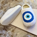 COZY EVIL EYE slippers