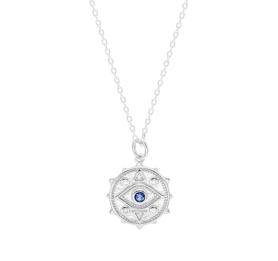 EVIL EYE COIN MINI necklace