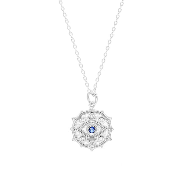 EVIL EYE COIN MINI necklace