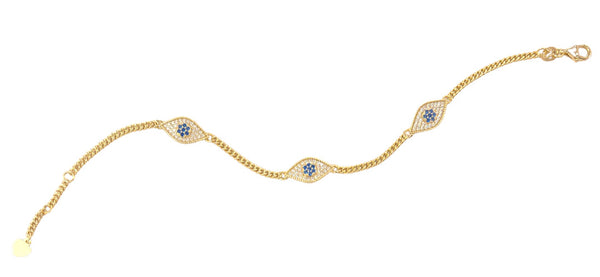 EVIL EYE CUBAN bracelet