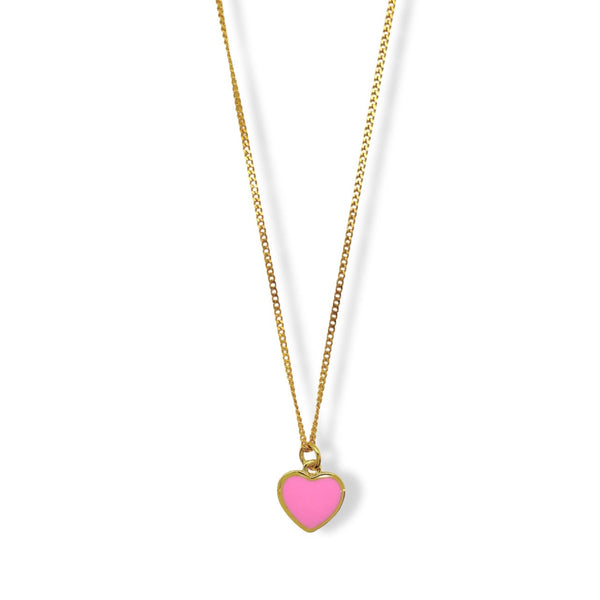 PINK HEART SUPER MINI necklace