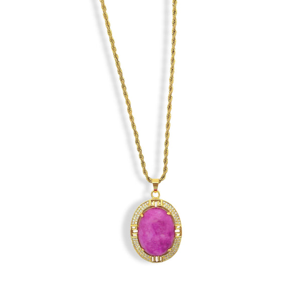 MIYA FUCHSIA necklace