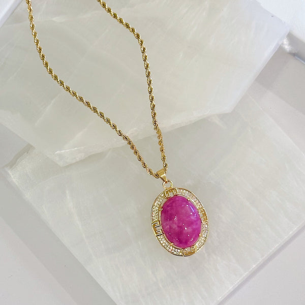 MIYA FUCHSIA necklace